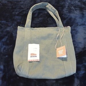 NWT Olive Green Slouchy 100% Herringbone Hemp Tote